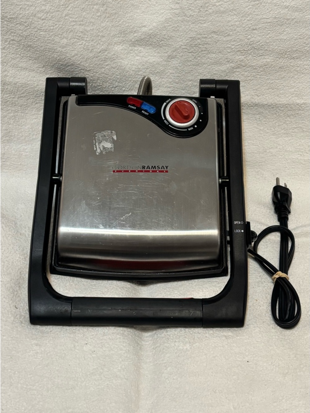 Gordon Ramsay Stainless Steel Electric Grill - Black/Silver